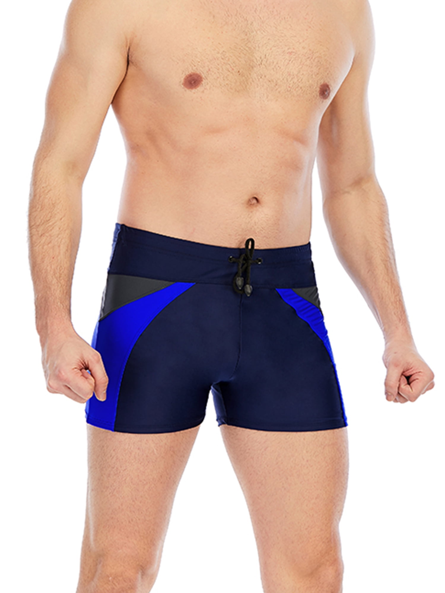 Mens Boxer Briefs Breathable Shorts Elastic Waist Underwear Swimwear Underpants