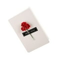 thumbnail image 1 of IFANLANDOR 1Pcs Rectangular Greeting Card White Dried Flowers for Mother's Day Party Decorations, 1 of 8