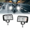 thumbnail image 2 of 1 pcs LED waterproof 3-side blinking motorcycle spotlight 6 light-emitting modes, 2 of 8