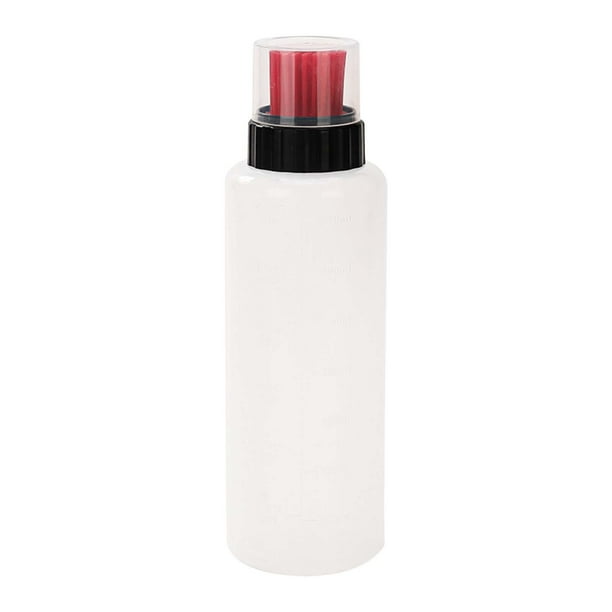 Dispensador de aceite de cocina transparente con pulverizador y pincel de silicona para untar, ideal para cocinar, barbacoas y hornear; fácil de usar y medir