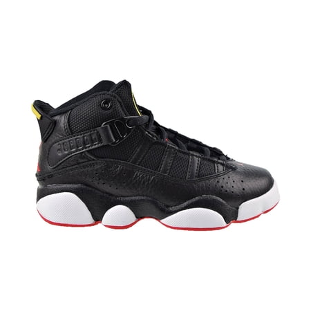 Air Jordan 6 Rings (PS) Little Kids' Shoes Black-University Red-White 323432-063