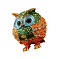 thumbnail image 2 of Diamonds Encrusted Owl Shaped Alloy Jewelry Box With Secure Storage Compartment for Earrings Necklaces, 2 of 8