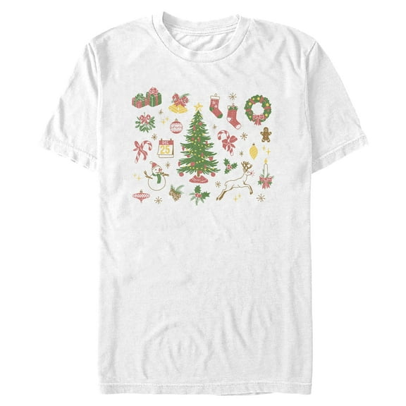 Mens Lost Gods Christmas Ornament Medley T Shirt