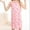 Pink, variant on Kids Girls Summer Nightgowns Floral Printed Sleeveless Spaghetti Strap Comfy Nightdress Casual Swing Princess Sleepwear