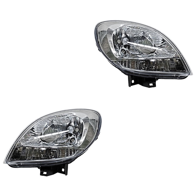Par de Faros Kangoo 2008 A 2015 Renault C/cuarto blanco TYC .
