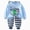 boy outfits-Light Blue, variant on TOWED22 Baby Toddler Boy Fall Winter Set Outfits 2Pcs Long Sleeve Printed Round Neck T-Shirt Elastic Waist Pants Soft Warm Clothes(Light Gray,5-6 Y)