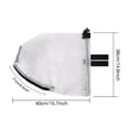 thumbnail image 3 of Upgrade Dog Foxtail Mask, Dogs Net Mesh Hood with Mouth Zipper Head Face Ear Protector Field Guard Prevent Foxtails Chewing and Licking, Allows Panting and Drinking, 3 of 4