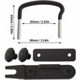 thumbnail image 2 of CHAO Piezas Caja de Techo Universal de Acero Galvanizado Kit de Montaje para Furgoneta de Coche Caja de Techo Pernos en U Abrazaderas Soportes en U Ancho Interno de 85 mm con 8 Tuercas de Seguridad, 2 of 5