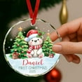 thumbnail image 3 of Custom Baby's First Christmas Polar Bear Ornament 2025, 1st Christmas Polar Bear Ornaments for Xmas Tree, My 1st Xmas Keepsake Gift for Baby, Personalized Winter Bears Glass Ornament Xmas, 3 of 6
