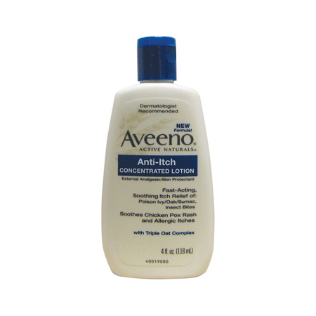 Aveeno Anti-Itch Concentrated Lotion with Triple Oat Complex 4 fl oz (The Best Anti Itch Lotion)