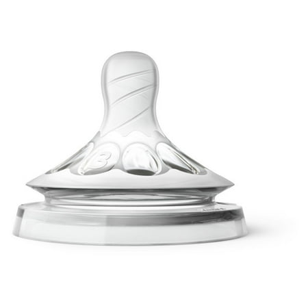 Avent Nipple - Philips Avent Natural Baby Bottle Nipple, Medium Flow Nipple 3M+, 2pk, SCF653/23
