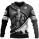 thumbnail image 3 of Sudadera con capucha de los Caballeros Templarios con estampado 3D para hombre, jerseys de gran tamaño con gráfico cruzado, sudaderas con capucha casuales de manga larga, ropa de calle, 3 of 5