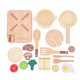 thumbnail image 1 of Kids Kitchen Accessories Wooden Toy Pot Dish Spoon Fork Foods Model Kitchen Food Cooking Toy Set for Toddlers, 1 of 4