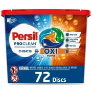 Persil Discs Laundry Detergent Pacs, Oxi, 72 Count
