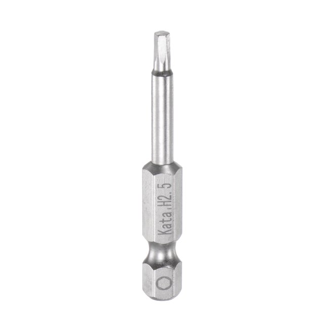H2.5 Hexagonal Puntas de Destornillador 1/4" Hexagonal Vástago 2" Longitud Magnético Destornillador Eléctrica Herramienta