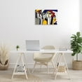thumbnail image 2 of Stupell Industries Primary Hues Faces Portrait Portrait Painting Wrapped Canvas Canvas Art Print Wall Art, 24 x 16, 2 of 7