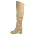 thumbnail image 3 of Journee Womens Kaison Wide Width Extra Wide Calf Stacked Heel Over The Knee Boots, 3 of 10