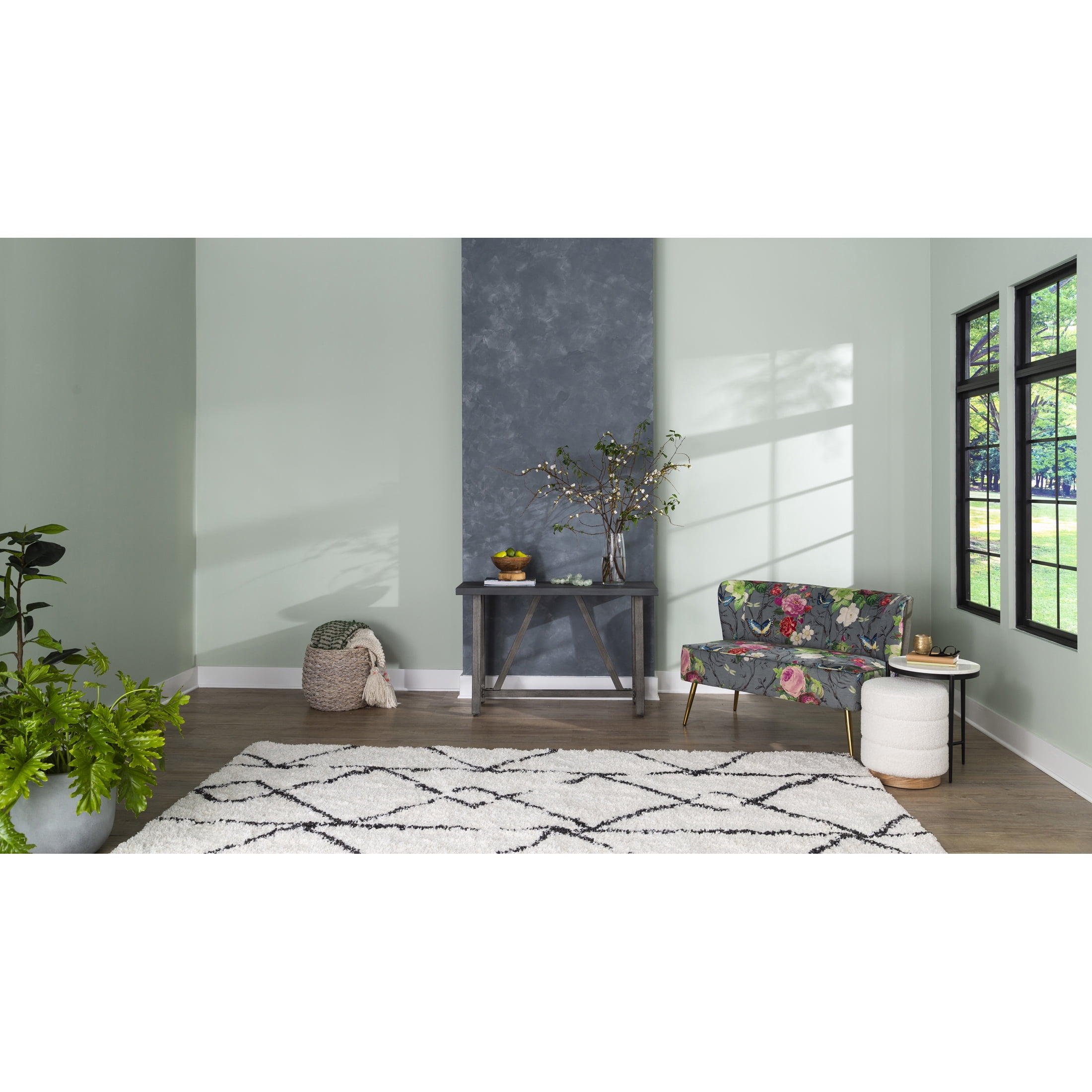 Charcoal Gray, Rust-Oleum Concrete Interior Wall Paint- Quart, 2 Pack