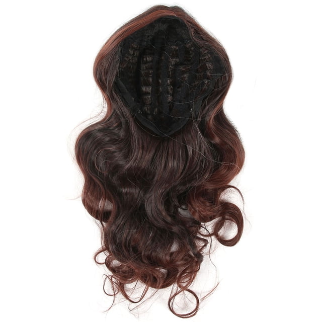 Peluca para mujer NikouMX elegante negra marrón larga de moda para cosplay