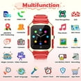thumbnail image 2 of Eurhowing 4G Kids Smartwatch, 1.4" Touchscreen Waterproof Smart Watch Phone with Two Way Call, GPS Tracker, SOS Alert, Parent Control App, Gift for Boys Girls Aged 3-15, Red, 2 of 12