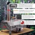 thumbnail image 4 of HQZX 12" Outdoor Portable Pizza Oven, Hardwood Pellet Oven, for Outdoor Backyard Camping, 4 of 14