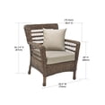thumbnail image 5 of W Unlimited Modern Concept 4 Piece Faux Sea Grass Patio Chair and Ottoman Set, 5 of 5