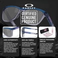 thumbnail image 6 of Oakley OO9284 Frogskins Range Round Shaped Non-Polarized Sunglasses for Men - Includes Official Eyewear Kit - Matte Transparent Blue Frame with Prizm Black Lens, 6 of 6