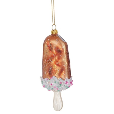 Holiday Fudge - Popcicle Fudge Ice Cream Blown Glass Christmas Holiday Ornament Cape Shore