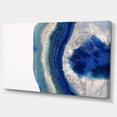 thumbnail image 2 of Designart 'Macro of Blue Agate Stone ' Abstract Canvas Wall Art Print, 2 of 3