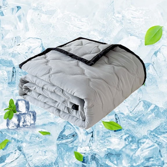 KMMYS Summer Air Conditioning Quilt, Cool Feeling Ice Silk Blanket, Breathable Lightweight Sleep Blanket, Washable Soft Comforter, Great for Hot Nights, Travel, Sofa, Nap, Multi-Use Cooling Blanket