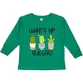 thumbnail image 3 of Inktastic What's Up Succas Funny Cacti Plants Boys or Girls Long Sleeve Toddler T-Shirt, 3 of 5