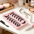 thumbnail image 3 of RAGUPEL 2026 New Lashes Natural Look False Eyelashes Anime Lashes 420Pcs Individual Lash Extensions Lash Clusters Kit Brown Impress Eyelashes No Glue Clear Eyelash Glue Lash Cluster Wispy, 3 of 7