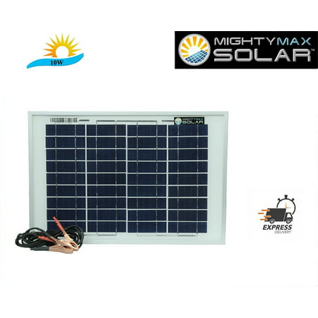 10 Watt Polycrystalline Solar Panel Charger for (Solar Panels For Boats Best Price)