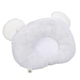 thumbnail image 2 of Baby Pillow Breathable Soft Prevent Flat Head Cute Newborn Head Shaping Support PillowWhite, 2 of 3