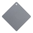 thumbnail image 1 of Injueey Almohadillas antideslizantes de gel de sílice, soporte para olla, estera de silicona resistente al calor para fácil limpieza y Almacenamiento y organización del hogar Gris, 1 of 6