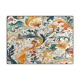 thumbnail image 5 of Yayeee Area Rugs for Living Room 6.7'x4.8' Non Slip Washable Bedroom Floor Carpet, Whimsical Leaves, 5 of 5