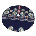 thumbnail image 3 of Kll 36" Christmas Tree Skirt Blue Mandala Xmas Tree Skirts Mat For New Year Xmas Holiday Party Indoor Outdoor Home Decoration, 3 of 9