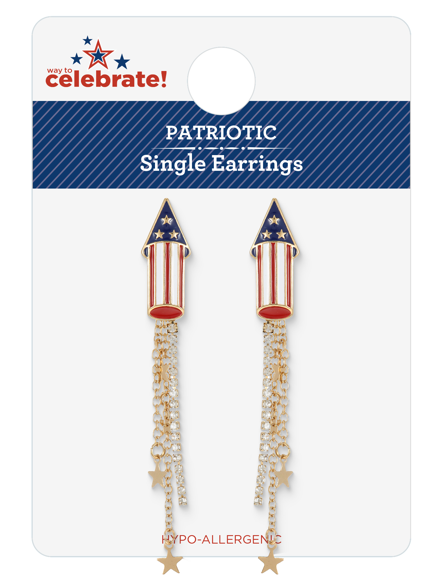 Way to Celebrate Americana Firecracker Earrings