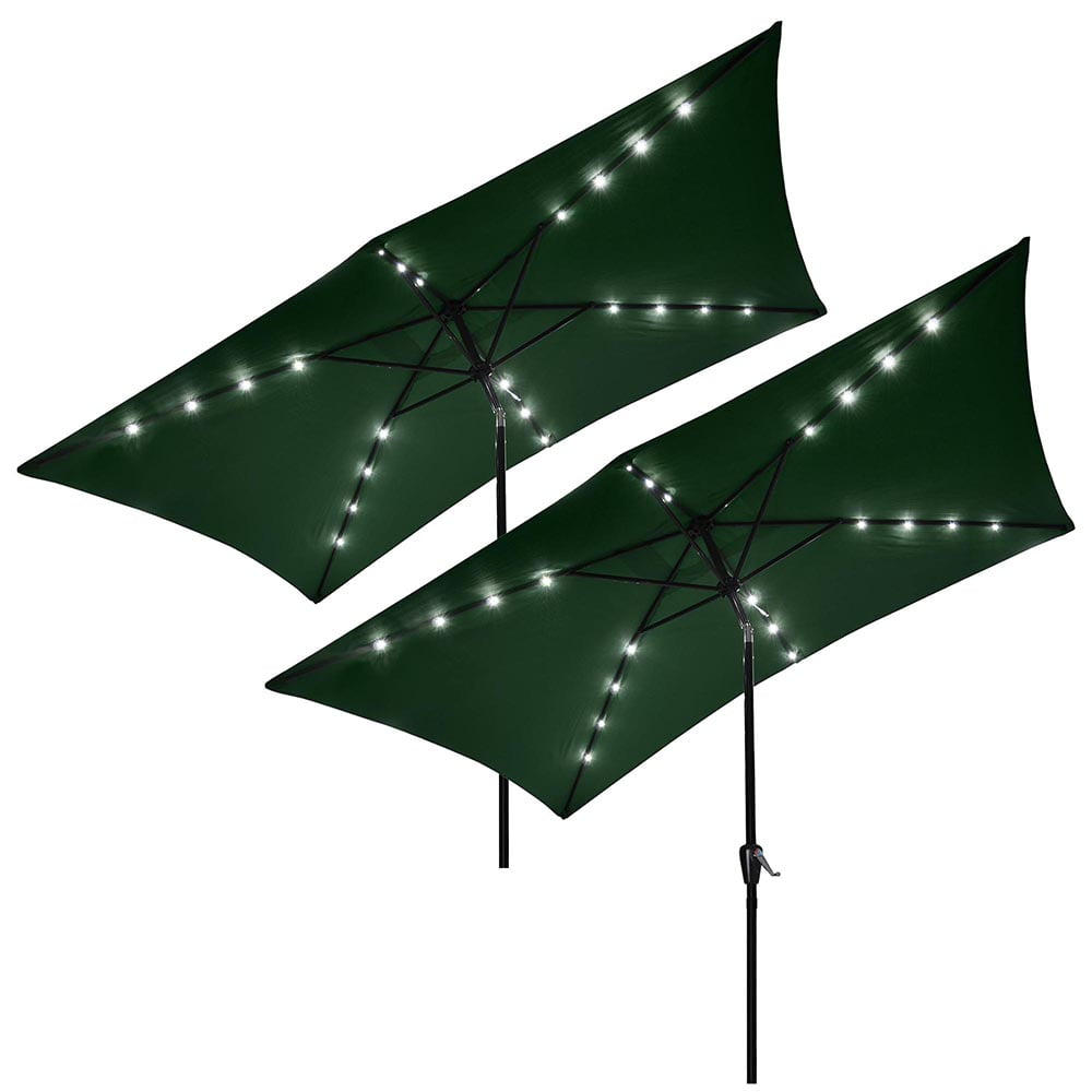 Sundale 9 Ft Patio Market Umbrella W Auto Tilt 8 Ribs 220g Sqm Lime Green