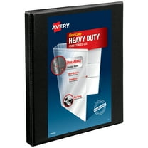 Avery Heavy-Duty View Binder, 0.5" Slant Rings, Black (05233)