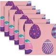 thumbnail image 6 of Coolnut Happy Easter Day Eggs Cloth Napkins Set of 6,Reusable Washable Polyester Dinner Table Napkins for Family,Kitchen,Dining,Party Decor, 6 of 7