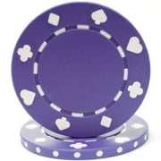 100 Suited Chip, 11.5gm, Purple By Trademark Poker Ship from US by