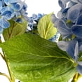 thumbnail image 6 of 3pcs Artificial Hydrangea Silk Flowers Bouquet Stunning Hand Touch Resilient Perennial Flora Shrub for Outdoor Indoor Wedding Christmas Home Decor (18.5inch, Blue),Blue,18.5inch, 6 of 6