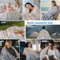 thumbnail image 5 of Yellow Blue Forest Cooling Blanket, Lightweight Breathable Summer Throw Blanket with Double Sided Cold Effect, Modern Oil Painting Art Picnic Beach Blankets Bed Sheet for Hot Sleepers 30"x40", 5 of 8