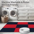 thumbnail image 5 of ODIKA 4'x6' Machine Washable Non-Slip Area Rug, Nordic Winter Festive Scandinavian Hygge Hearth High Traffic Rug, Red, 508103, 5 of 5
