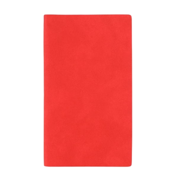 Sidaley Cuaderno liso creativamente Jotter Keep Diary Journals Papel Imitación de cuero 200 páginas Diarios Office Business Suministros de escritura y corrección Rojo