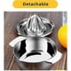thumbnail image 2 of Manual Stainless Steel Citrus Juicer - Orange Juicer, Lemon Juicer, Orange Juice, Dishwasher Safe for Oranges, Lemons, Limes, 2 of 5
