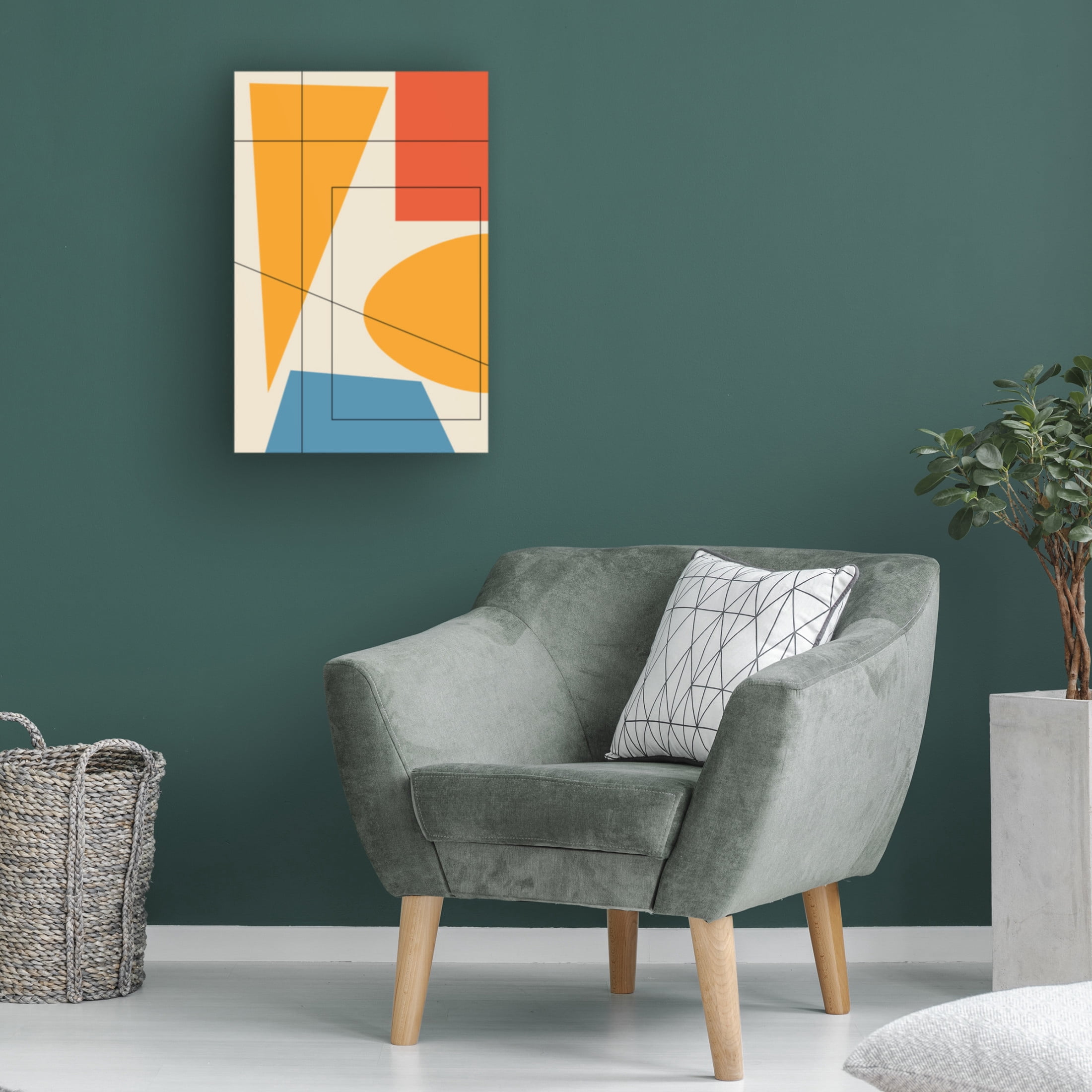 Trademark Fine Art Oju Design  Geometric 6 Canvas Wall Art