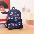 thumbnail image 4 of FUZHIQ Cute Animal Print School Backpack for 1st 2nd 3rd 4th Grade, Bookbag with Color Block Trim, Durable Back to School Backpack, BU2, 4 of 5