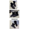 thumbnail image 2 of Women's Winter Ankle Boots Women's Zipper Flocking Platform Snow Boots Women's Plush Sneakers Casual Flat Shoes Women's Shoes, 2 of 3